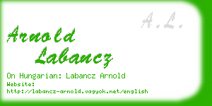 arnold labancz business card